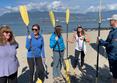 Scaling Up – RecycleSmart team building kayaking